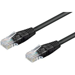 Cavo di rete patch cca cat. 6 nero utp 1,5 m