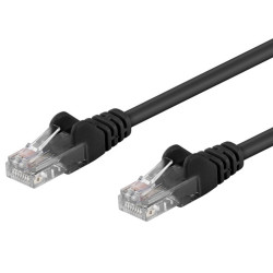 Cavo di rete patch cca cat. 6 nero utp 25 m