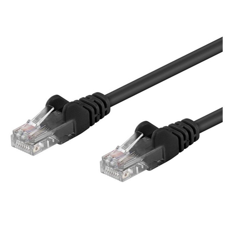 Cavo di rete patch cca cat. 6 nero utp 25 m