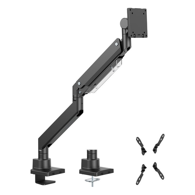 supporto monitor maclean mc-968 27kg doppio braccio nero [ajmclmmaclmc968]