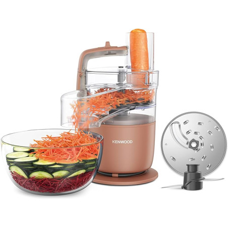 robot da cucina kenwood multipro go - terracotta (650 watt, 360