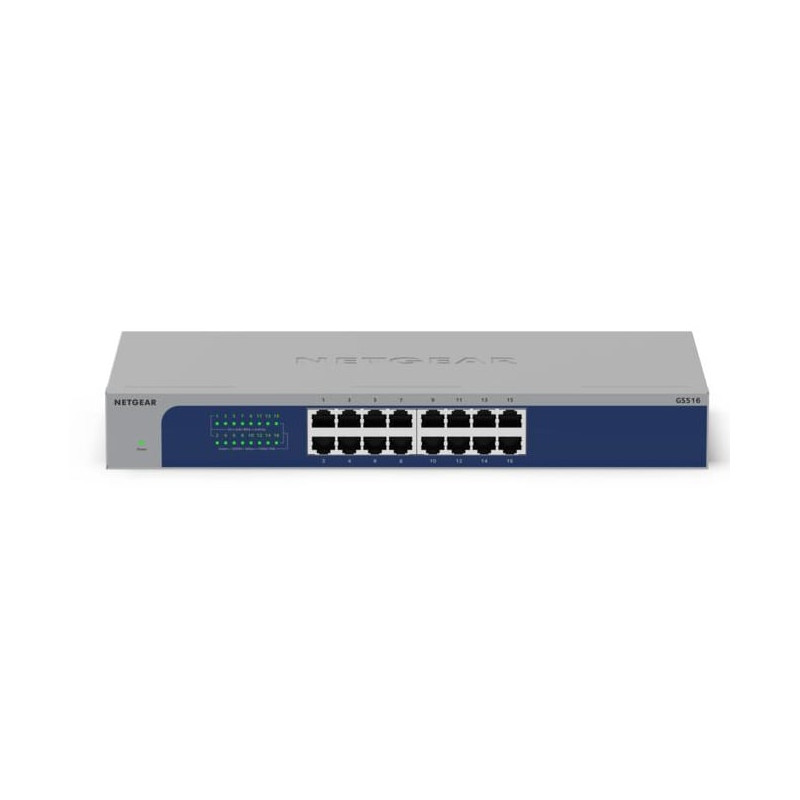 switch netgear gs516-300eus non gestito 16 porte gigabit ethernet