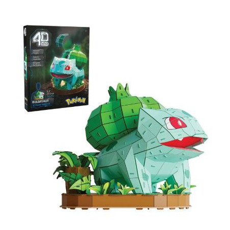 modellino spinmaster 4d build pokemon bulbasaur blu/verde [6075062]