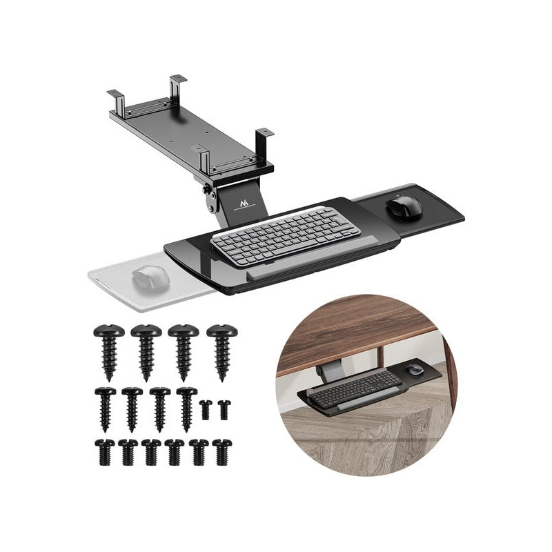 supporto per tastiera maclean mc-156 b regolabile 5kg nero [ajmclumacmc156b]