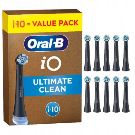 set di testine di ricambio oral-b io ultimate cleaning nero 10pz