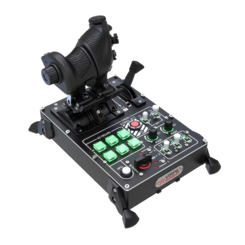 acceleratore virpil controls vmax prime per simulatori di volo nero