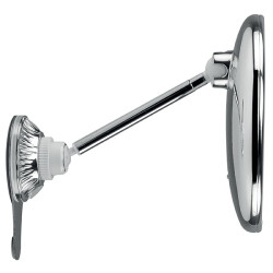 specchio da trucco macom sensation 229 rotondo con ventosa cromato