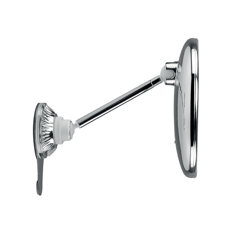 specchio da trucco macom sensation 229 rotondo con ventosa cromato