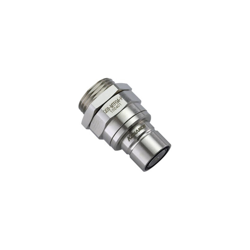 sgancio rapido koolance qd3 con paratia maschio dritto g1/4"