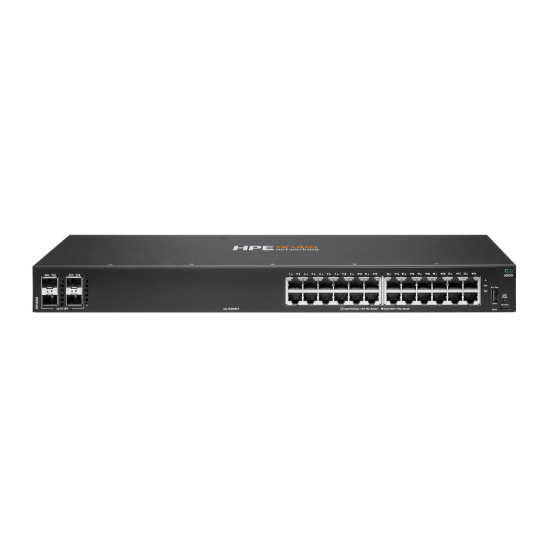 switch hp hpe aruba networking cx 6000 24g 4sfp nero