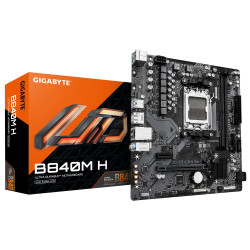 scheda madre gigabyte b840m h m-atx am5 ddr5 nero grigio [b840m