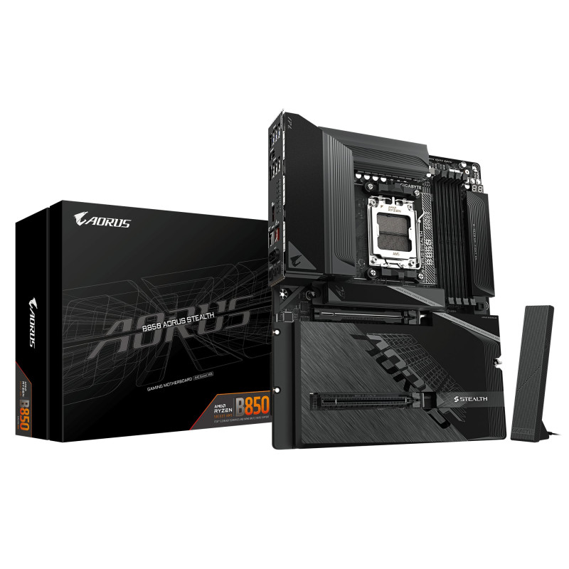 scheda madre gigabyte b850 aorus stealth atx wifi 7 am5 ddr5 nero