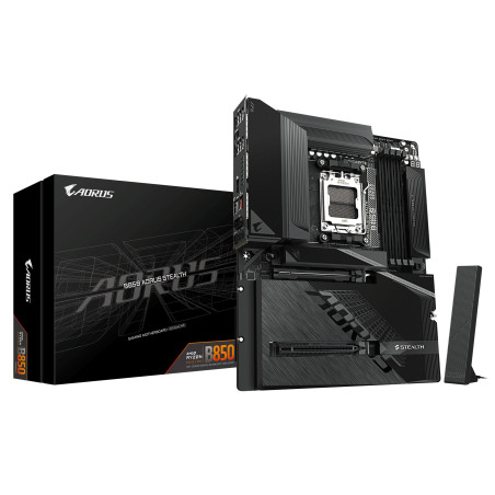 scheda madre gigabyte b850 aorus stealth atx wifi 7 am5 ddr5 nero