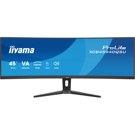 monitor led 44.5'' iiyama prolite xcb4594dqsu-b1 curvo