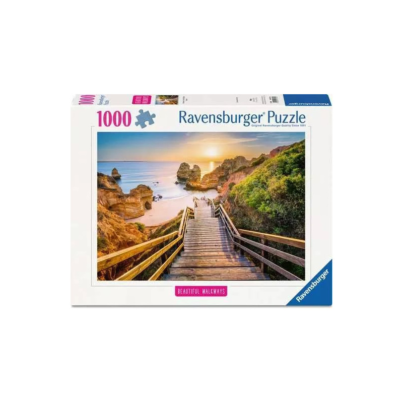 puzzle ravensburger scala in legno che porta alla praia do camilo