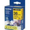 nastro brother tz-e661 36mmx8mt nero/giallo [tz-e661]