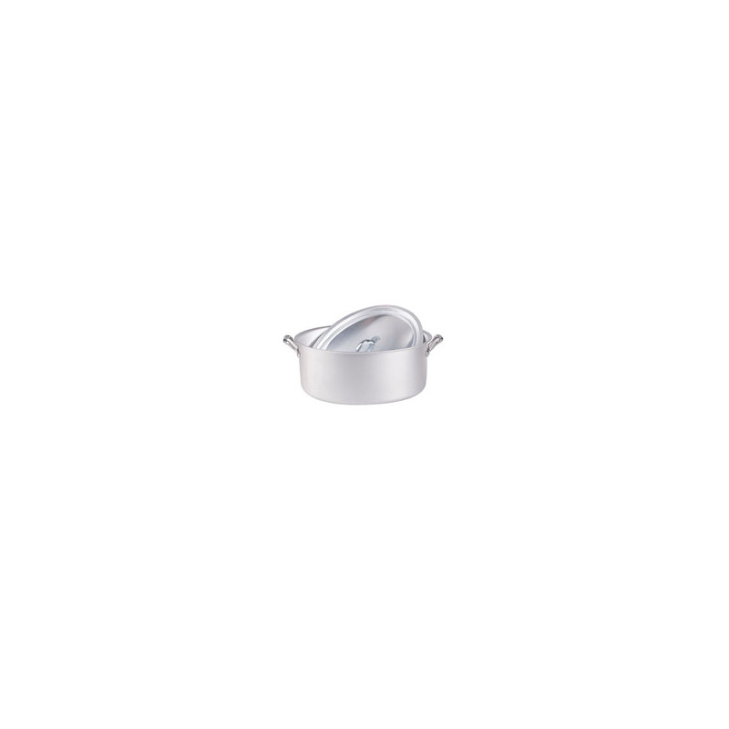 casseruola alluminio agnelli ovale con coperchio cm.36
