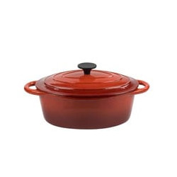 casseruola ghisa ilsa normandie ovale con coperchio cm 29 [ilsa]