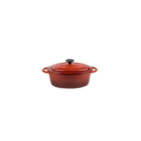 casseruola ghisa ilsa normandie ovale con coperchio cm 29 [ilsa]
