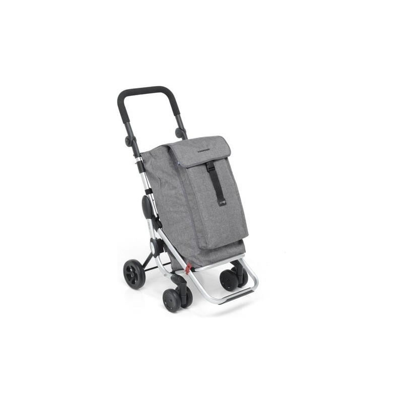 foppapedretti go up alluminio, nero, grigio borsa trolley