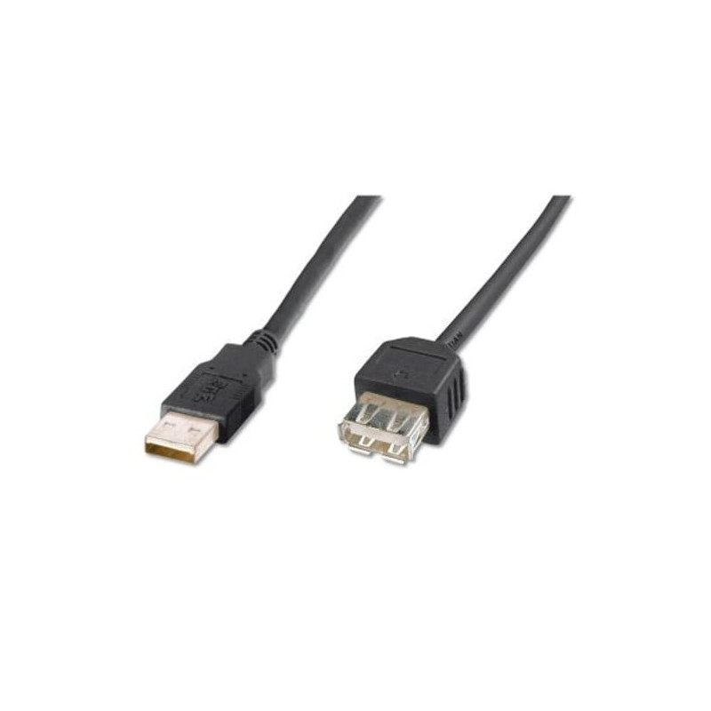 cavo assmann usb type-a m/f. 3.0m usb 2.0 [ak-300200-030-s]