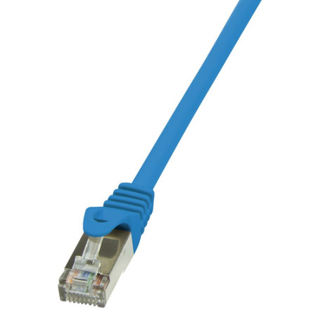 Cavo di rete patch in cca schermato cat. 6 blu f/utp 10 m bulk