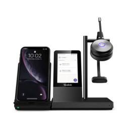 cuffia yealink wh66 dect mono wireless ms teams stazione base multifunzionale