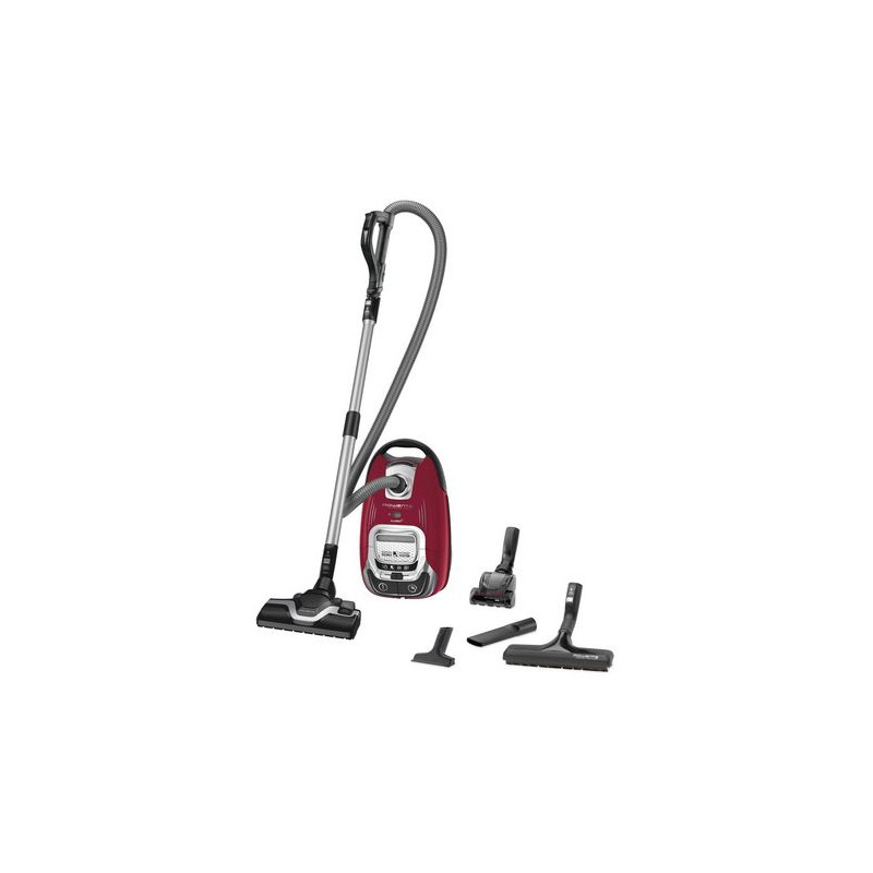 aspirapolvere rowenta con sacco rosso/argento [ro7473]