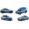 modellino goliath 1:43 auto polizia burago blu/bianco