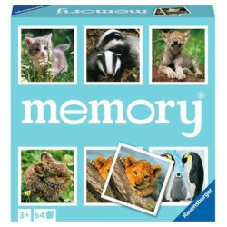 gioco educativo ravensburger memory piccoli animali domestici 64pz