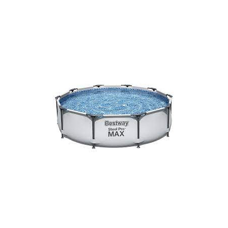 piscina fuori terra bestway 56408-3 steel pro max grigio