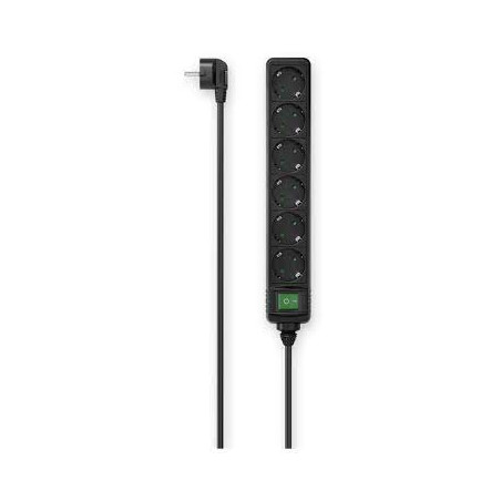 multiplapresa hama con interrutore 1.4m nero [00223010]
