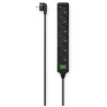multiplapresa hama con interrutore 1.4m nero [00223010]