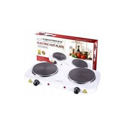 fornello elettrico esperanza a due zone bianco [ekh010w]