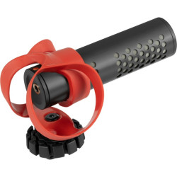 microfono rode videomicro compatto per videocamera nero/rosso [vmicroii]