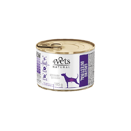 cibo umido per cani 4vets naturale gastro intestinale 185g