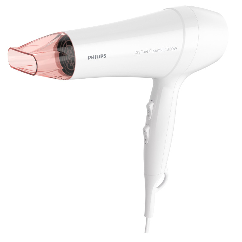 asciugacapelli philips bhd017/40 1800w bianco/rosa