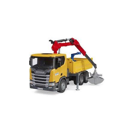 bruder camion da costruzione scania super 560 con accessori 1/16