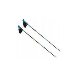 bastoncini da trekking viking ruten nordic walkingpro lime/blu [650/22/5190/15/uni]