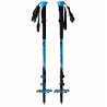 bastoncini da trekking viking vario tour da scialpinismo nero/blu
