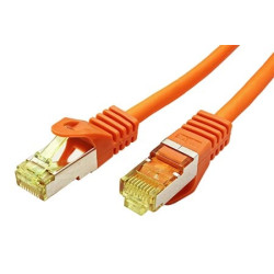 cavo di rete goobay rj-45 cat7 7.5m arancione [91633]
