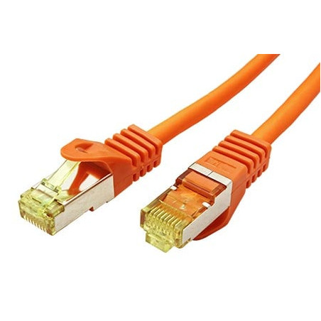cavo di rete goobay rj-45 cat7 7.5m arancione [91633]