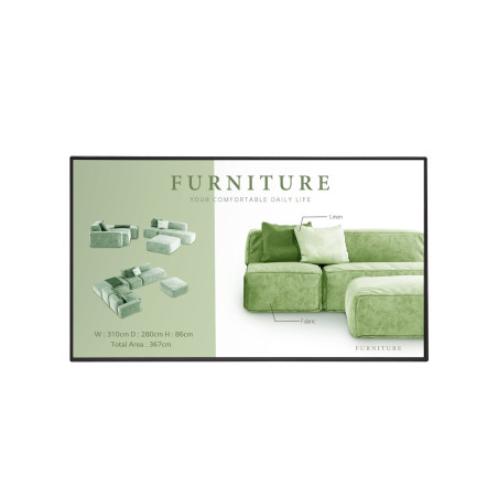 monitor digital signage led 49'' lg 49um5n-h 4k ultra