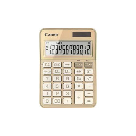 calcolatrice da tavolo canon ks-125kb-gd a batteria e solare