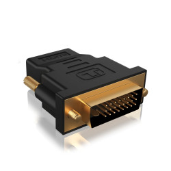 adattatore icybox ib-ac552 dvi-d a hdmi tipo-a oro/nero