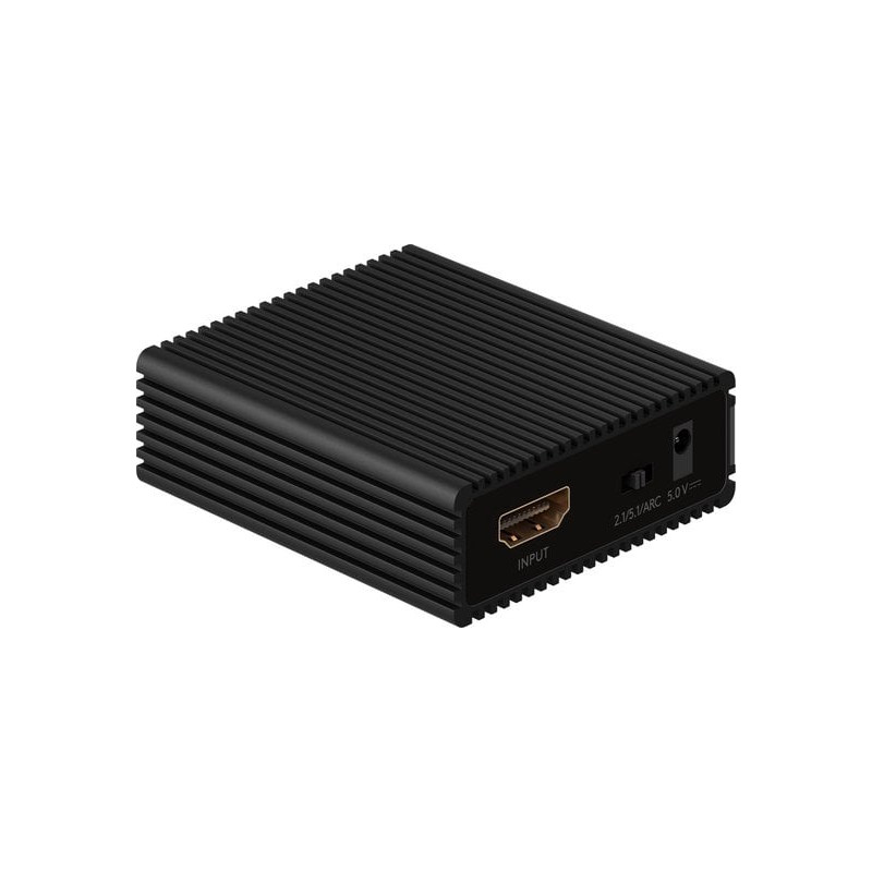 estrattore audio goobay con splitter hdmi 4k nero [58477]