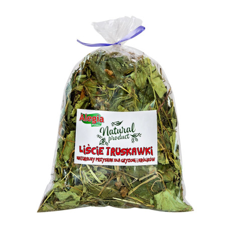 mangime alegia dolcetto alle foglie di fragola per roditori e cognili