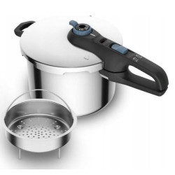 pentola a pressione tefal 6l nero/acciaio inox [p2580701]
