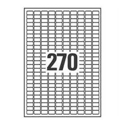 Etichette avery laser bianche rimovibili l4730rev-25 fogli (270