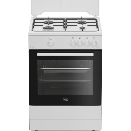 cucina a gas beko fbg62010dw libera installazione 60cm 4 fuochi 10400w